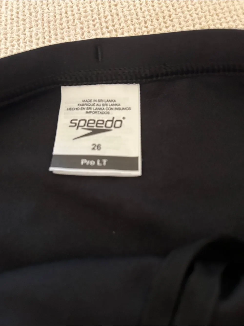 Speedo Pro LT boys black Brief size 26, NWOT